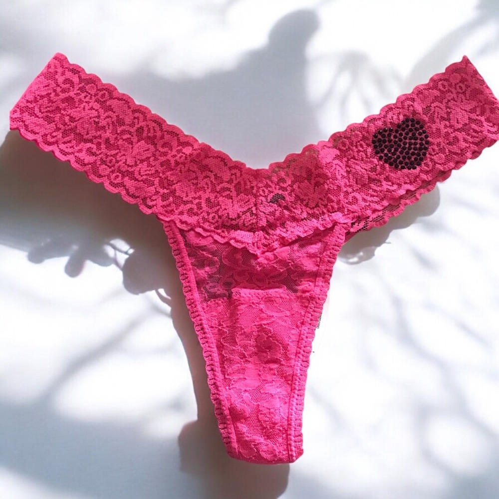 NWT VTG VICTORIA'S SECRET O/S Rhinestone The LACIE VINTAGE RARE THONG PANTIES